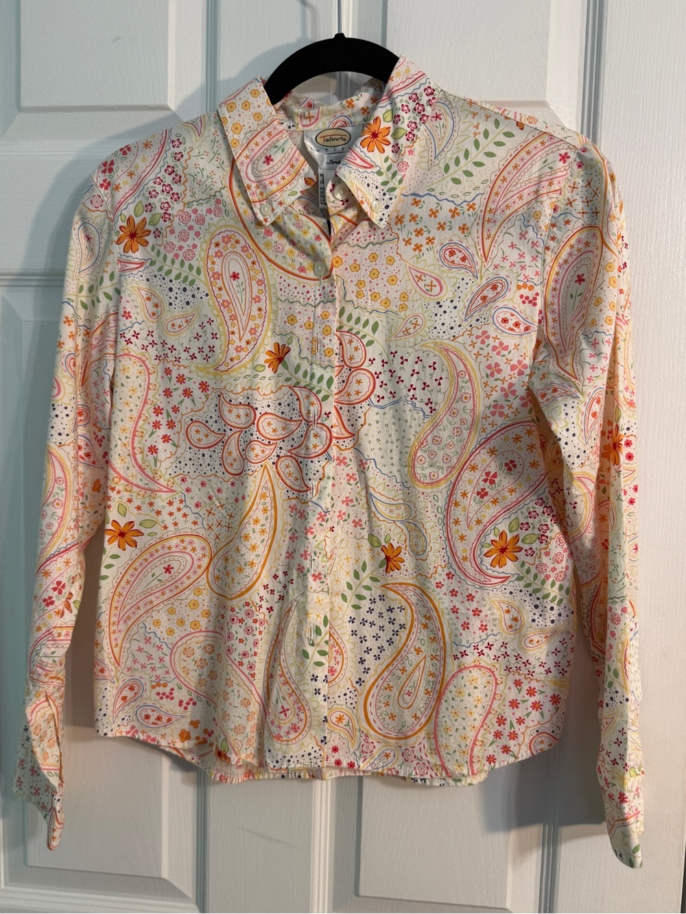 Talbot’s Women’s Paisley Button-Up Shirt - Multicolor